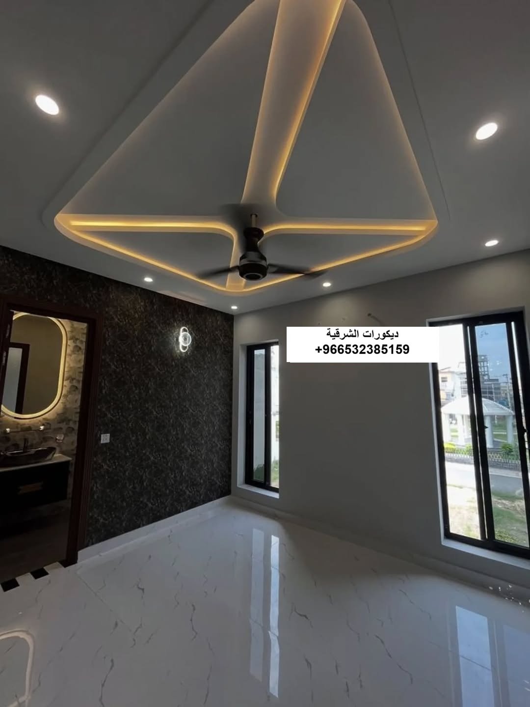 ديكور سقف جبس بورد فيلا سكنية في الظهران — ديكورات الشرقية — عمل 10