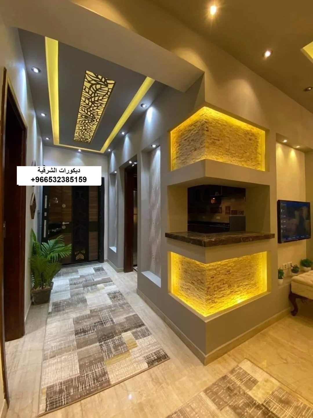 ديكورات شيبورد صالة استقبال في راس تنورة — ديكورات الشرقية — عمل 7