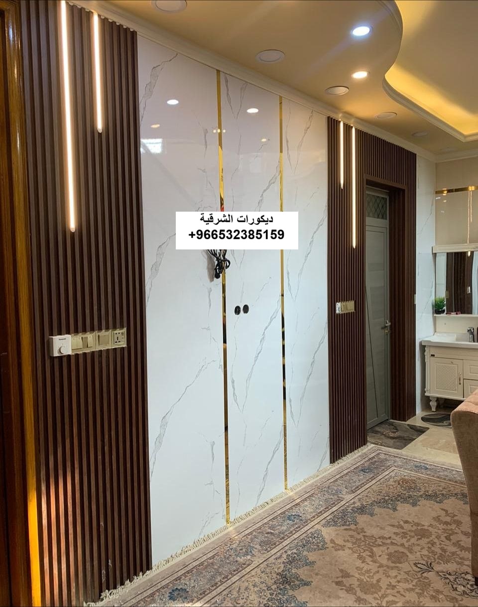 بديل الخشب شقة عصرية في الظهران — ديكورات الشرقية — عمل 24