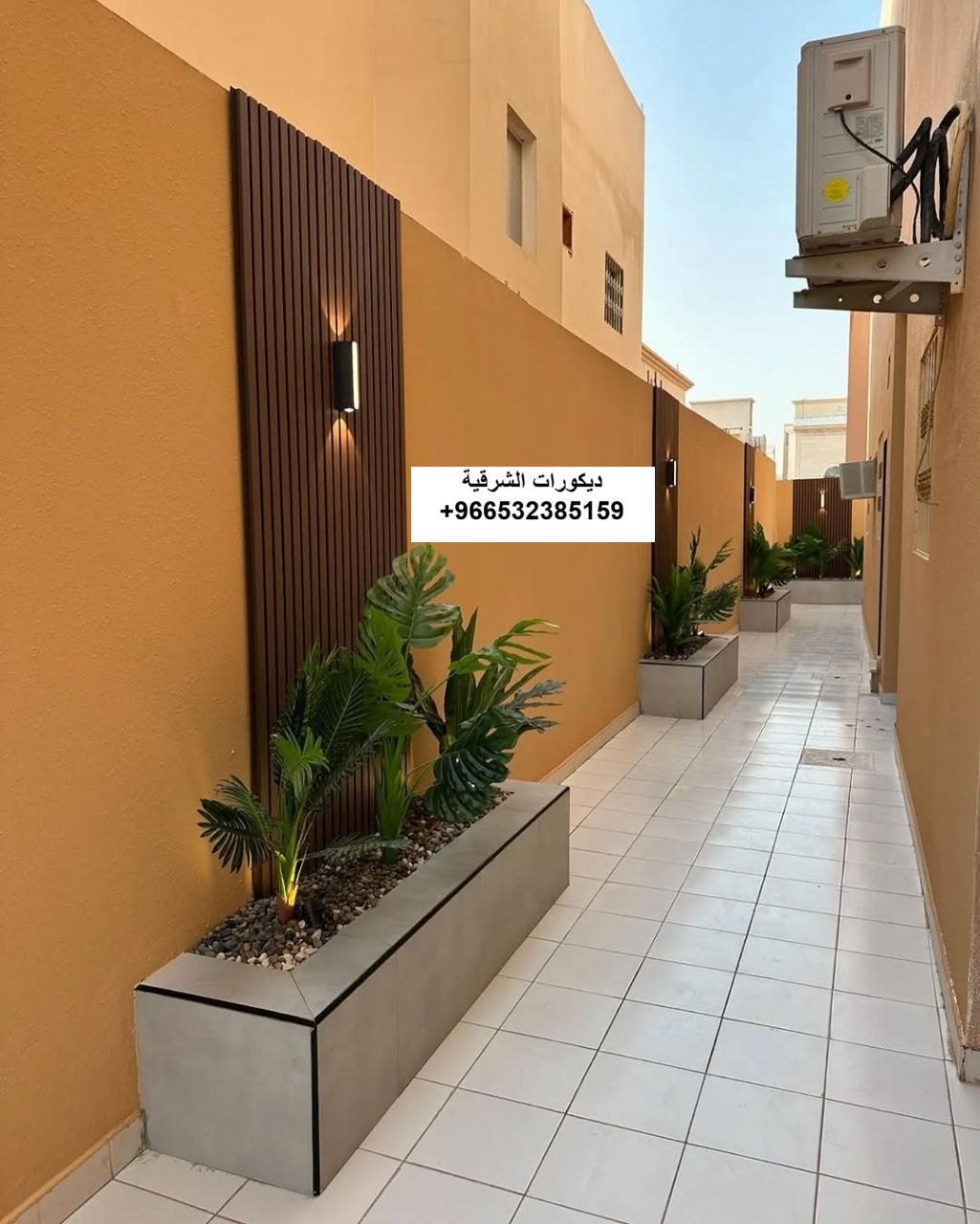 ديكورات حدائق ممر دخول في سيهات — ديكورات الشرقية — عمل 5
