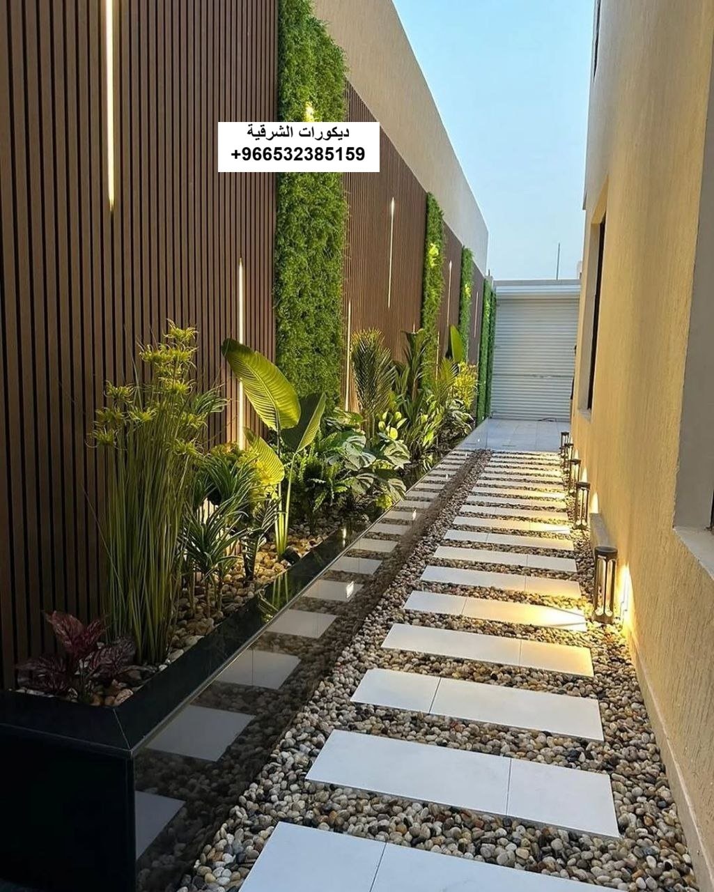 ديكورات حدائق صالة معيشة في الخبر — ديكورات الشرقية — عمل 2