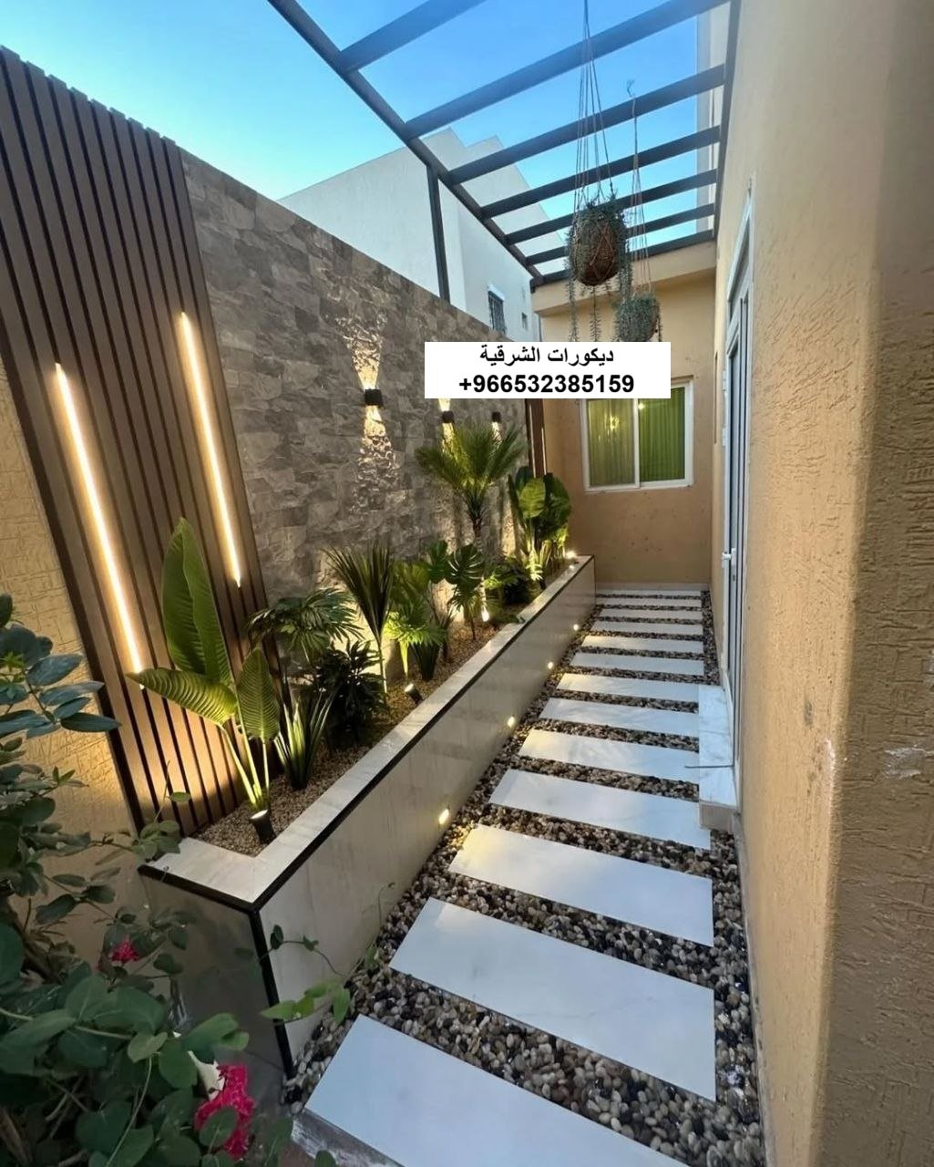 ديكورات حدائق غرفة نوم رئيسية في الظهران — ديكورات الشرقية — عمل 3